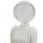 Cosentino Modern 14" White Resin & Glass Abstract Sculpture with Crystal Sphere Head - Decorative Accent for Home, Office, Living Room & Bedroom