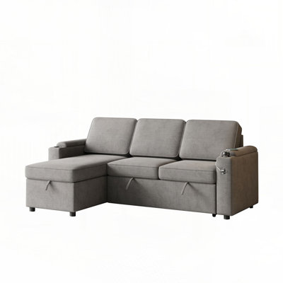 Canapé à accoudoirs carrés 85,8 po