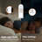 Battery Operated Wall Sconce Set of 2, Dimmable Battery Wall Sconce with Remote Control,3000K-6500K LED Wireless Wall Light for Bedroom,Living Room, Black(2 Pack)