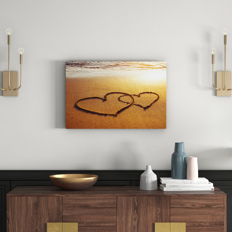 Double Hearts - Wrapped Canvas Print, 51 cm H x 76 cm W x 3.81 cm D