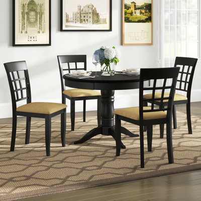 Alexa-Mae 4 - Person Pedestal Dining Set