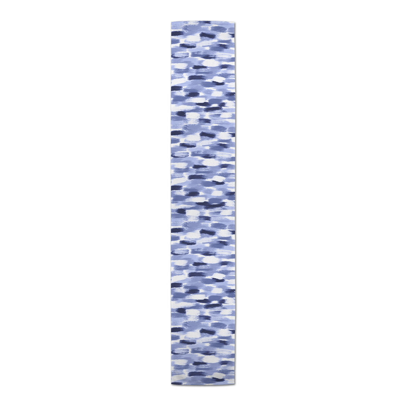 Colier Rectangle Polyester Table Runner, 72" x 16", Navy Blue