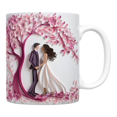 Valentines Day Decorations Valentine's Day Mug Wedding Theme Ceramic Mug Office Home Drinking Mug Valentine's Day Gift