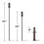 Ensemble de 2 torches en verre ciselé de 68 po TIKI® Easy Install