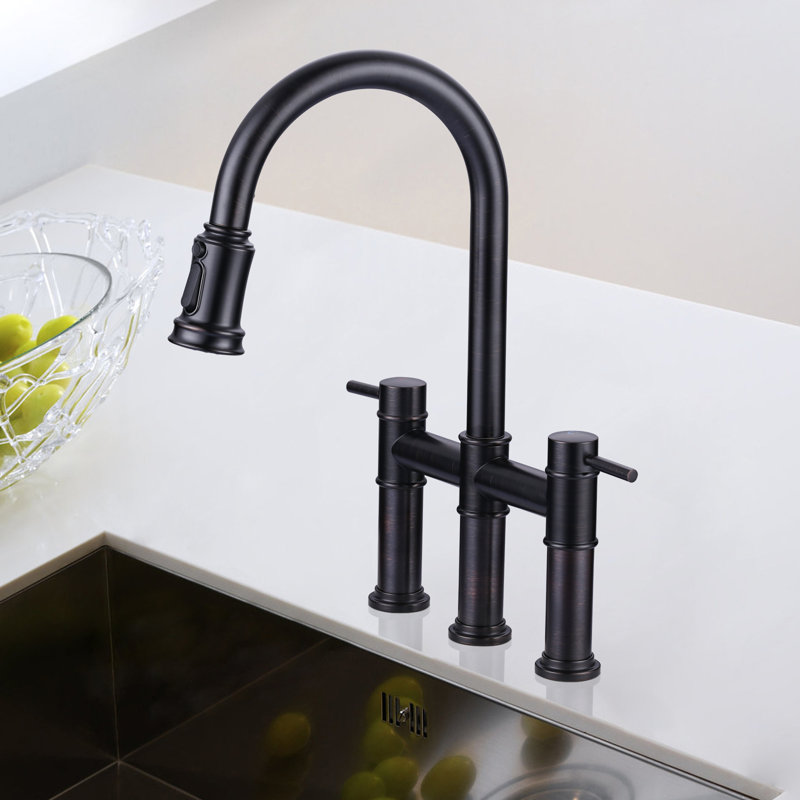 Aleasha Pull Out Kitchen Faucet, Oil Rubbed Bronze