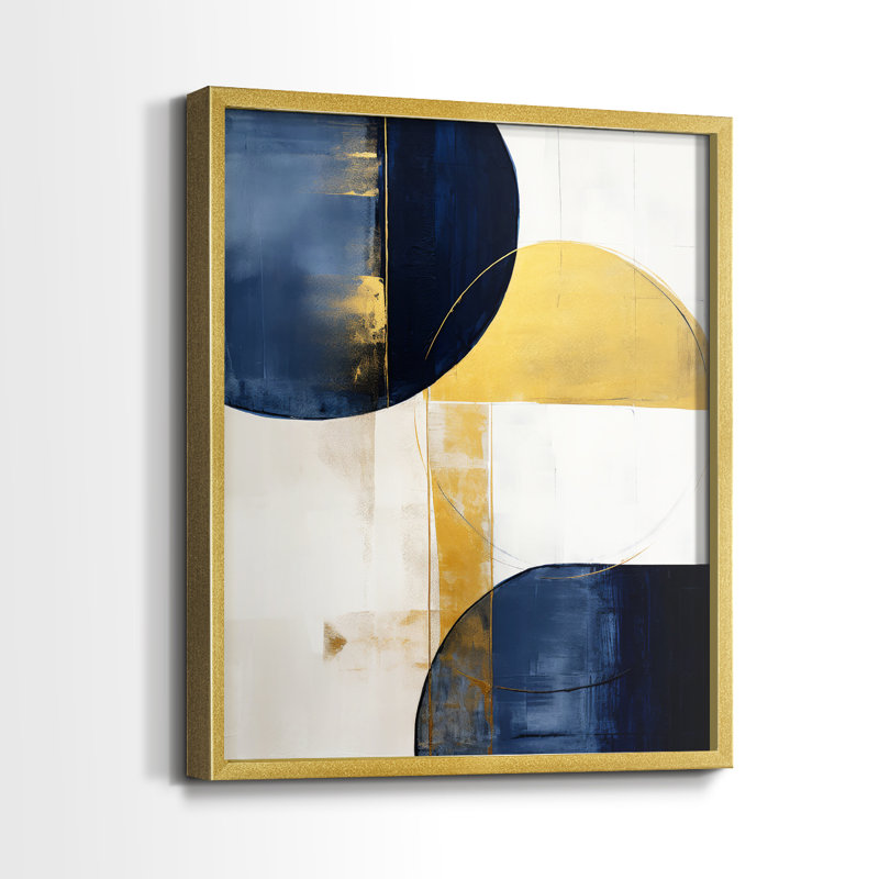 "ABSTRACT Series DLVI" par J Paul, Doré, H 21 po x l 17 po