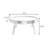 Modern Black Solid Wood Round Coffee Table