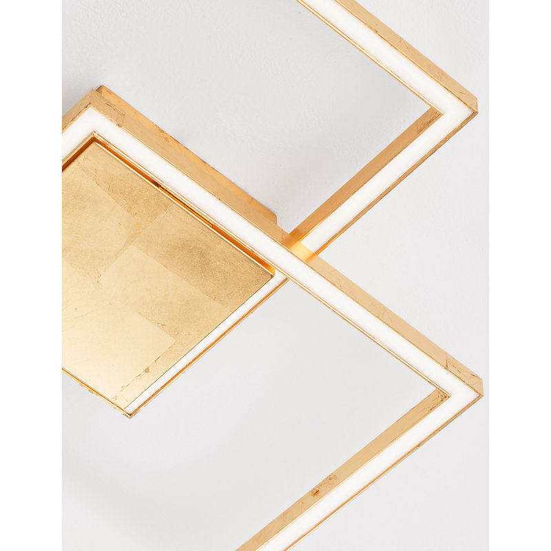 LED Flush Mount, Golden Leaf