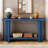 U_STYLE 60''Console Table With Ash Veneer, Minimalist Entryway Table With Tshaped Legs And Holds Up To 120Lbs, Sofa Table With Large Display Top And Bottom Shelf , For Living Room, Hallway, Foyer-124922107