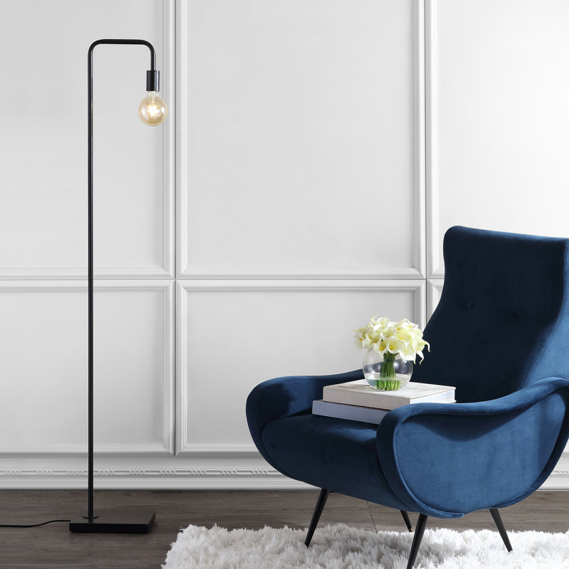 60'' Dark Gray Task Floor Lamp