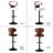 Sonja Adjustable Height Swivel Bar Stools With Back And Footrest-1421574486