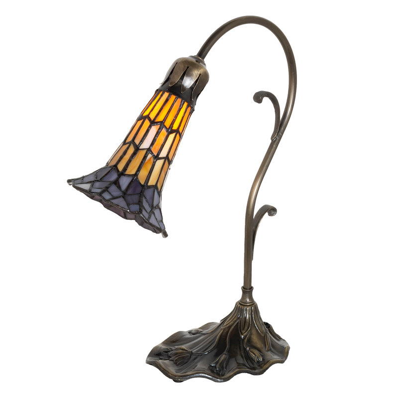 Lampe d'appoint 15 po, Jaune / Mauve
