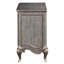 Table de chevet 2 tiroirs champagne antique