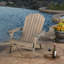  Chaise Adirondack pliante en bois d'acacia Clariandra avec dossier à lattes-1093021865