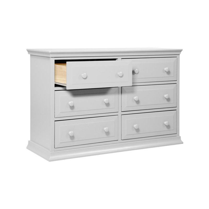 Signature 6 Drawer Double Dresser, Fog Gray