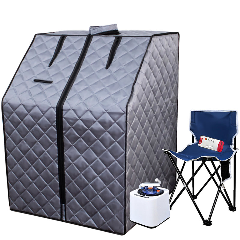 Génératrice à vapeur portative Home - Générateur 2L, Chaufferette 1000W, Chaise pliable, Télécommande pour rajeunissement