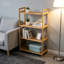 25cm W Bamboo / Rattan Shelving Unit