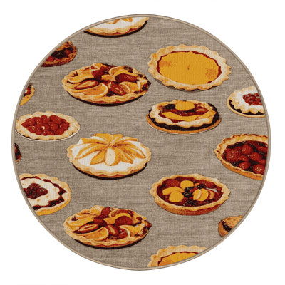 Washable Fruit Based Desserts Desserts Area Rug