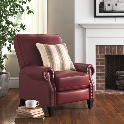 Fauteuil inclinable manuel en similicuir de 33,6 po Hoopeston