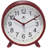 Table Clock Round Plastic Tabletop Clock with Alarm Function 5.75 Inches-2002405681