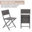 Ensemble de table et de chaises pliantes trois pièces en rotin et alliage d'aluminium pour cour d'extérieur-2057850165