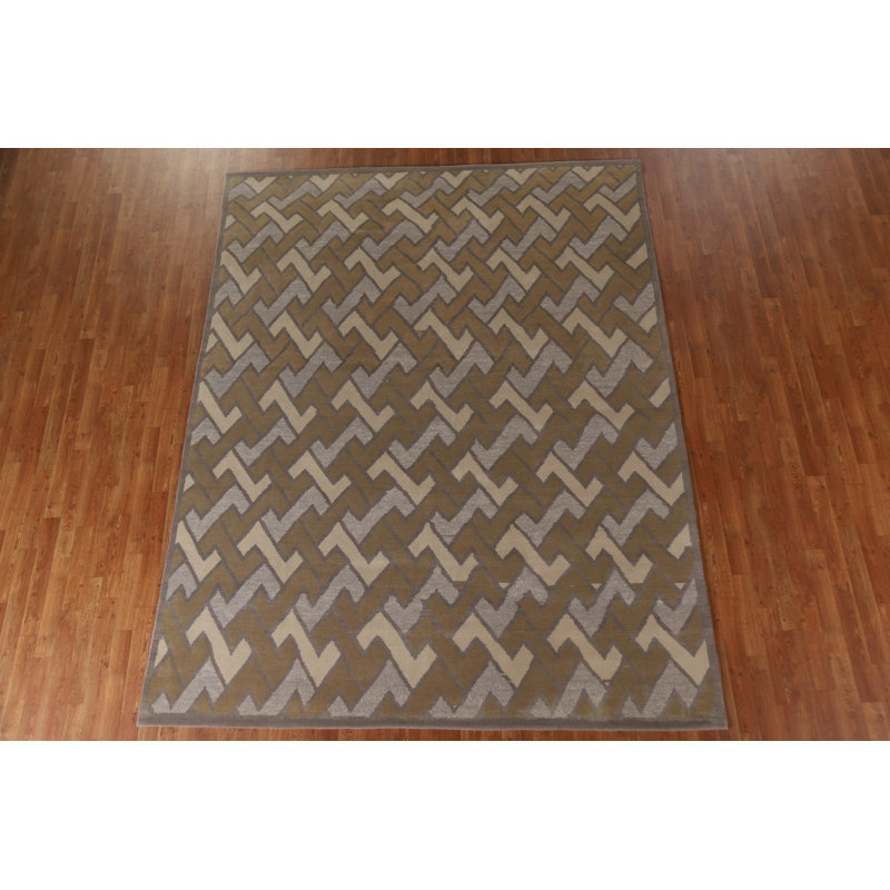 Tapis oriental géométrique Gabbeh 8 x 10
