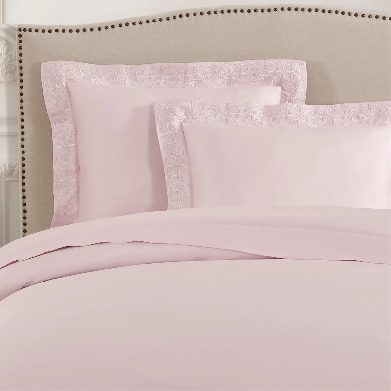 Ariane Duvet Cover Set, King, Pink