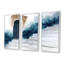 «Blue Chefchaouen Blue City In Morocco I», ensemble d'art mural-107201363-107201370
