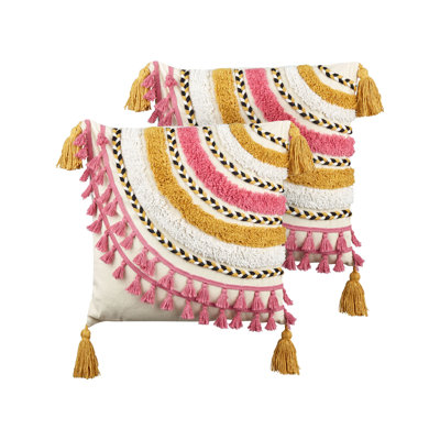 Liesel Geometric Square Throw Cushion