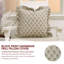 Housse de coussin à double face pour décor de maison et de chambre Fabdavine, 16 po x 16 po, Bagru Buti, rouille