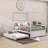 Floyed Liandra Full Size Wooden Canopy Platform Bed with Twin Size Trundle by Red Barrel Studio-87905194