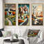 «Little Mountain Road to Rustic White Church», ensemble de 3 reproductions-802491527-802491532