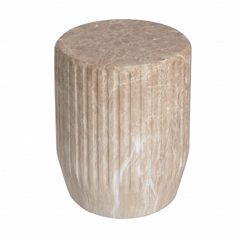 Outdoor Cicci Carved Side Table, Gold