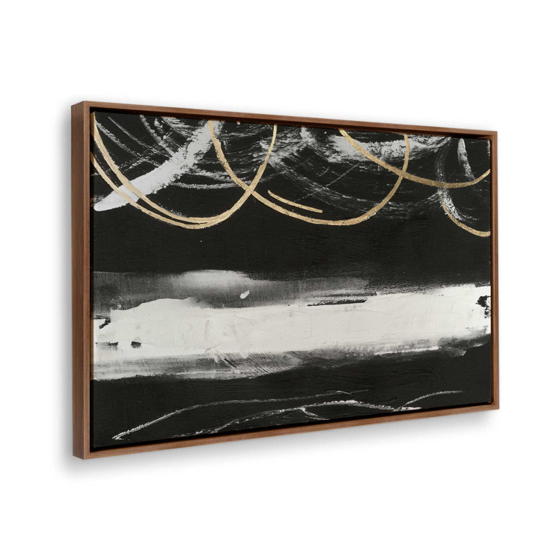 «Ripple Trace II» par Melissa Wang, reproduction d'art, Brun, «Floater», reproduction encadrée sans passe-par