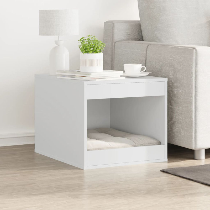Engineered Wood Litter Box Enclosure, White