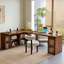 Bureau en bois massif en forme de L brun noisette-1450289247-1450289241