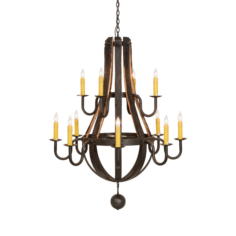 Stave Madera 12 - Light Chandelier
