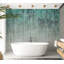 Murale abstraite pelez et collez - souvenirs turquoise-969602460
