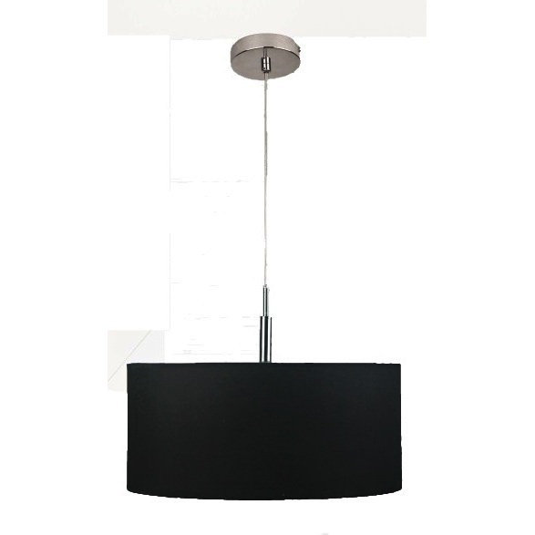 Gravesham 1 - Light Silver Drum Pendant