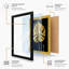 Gilded Monstera Botanical - Framed Print-1806660122-1806660127