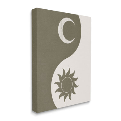 " Solar & Lunar Yin Yang Shape Spiritual Motif " by JJ Design House LLC