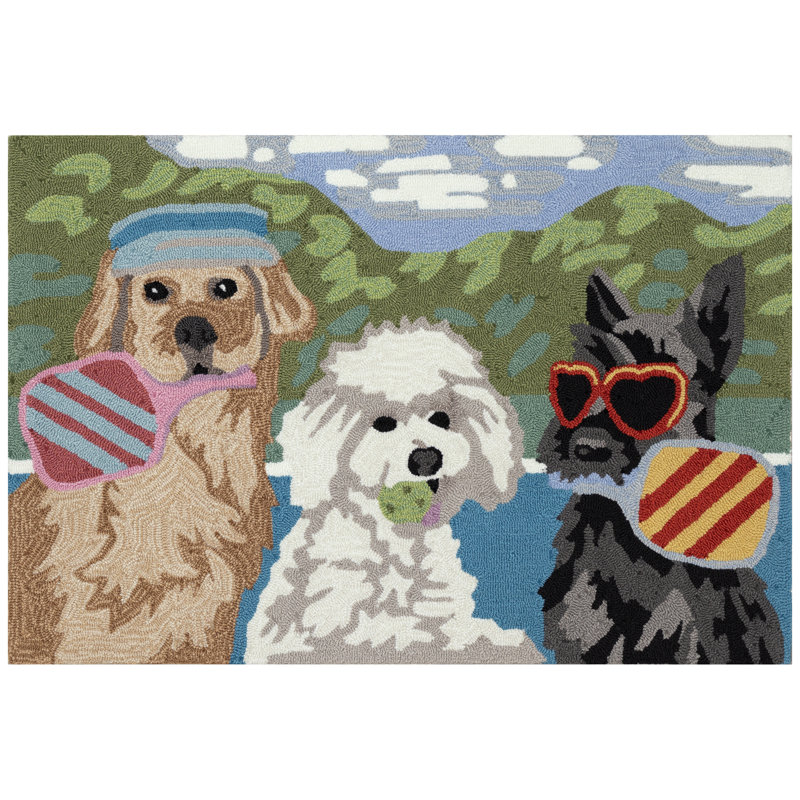 Polyester Kitchen Mat, Rectangle 2'6" x 4'