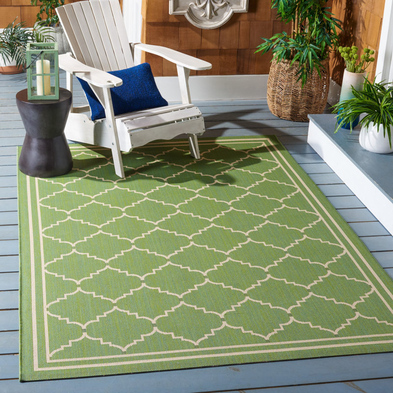 Herefordshire Performance Geometric Indoor/Outdoor Area Rug, Rectangle 6'7" x 9'6"