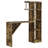 Belvedere 5-Shelf Home Bar Table Wine Storage Rustic Nutmeg