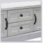 Banc de rangement à 2 tiroirs et 2 armoires avec coussin amovible - Finition gris délavé, banc à chaussures pour entrée / couloir-243803792