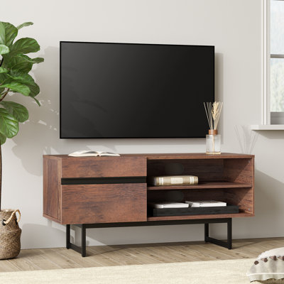 Modern Tv Console For Living Room, 2 In 1 Wooden Tv Stand With Storage For 100 Inch Tv, Tv Entertainment Center With Adjustable Cabinet Doors For Bedr -  Millwood Pines, 613C86260E43432FB3AF77EE1A6A4F75