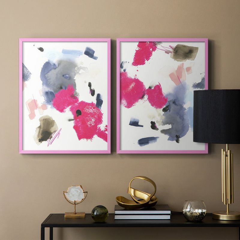 Reproduction encadrée Mirame I-Premium - prête à être accrochée - aucun clou requis - aucun clou requis, Rose