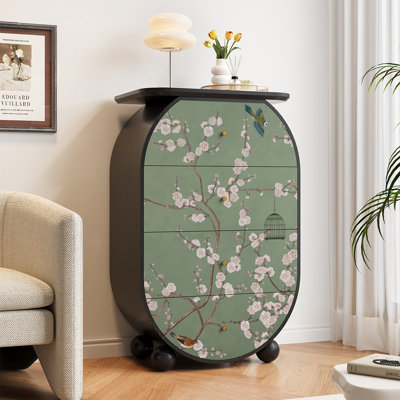 Commode décorative 3 tiroirs en bois massif