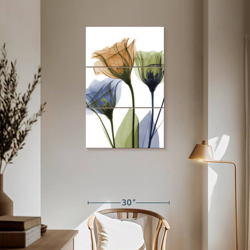 Harnek Gentian Buddies, 57" H x 36" W