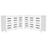 Armoire de rangement à chaussures 3 portes Lismore (ensemble de 2) - peut contenir 32 paires
